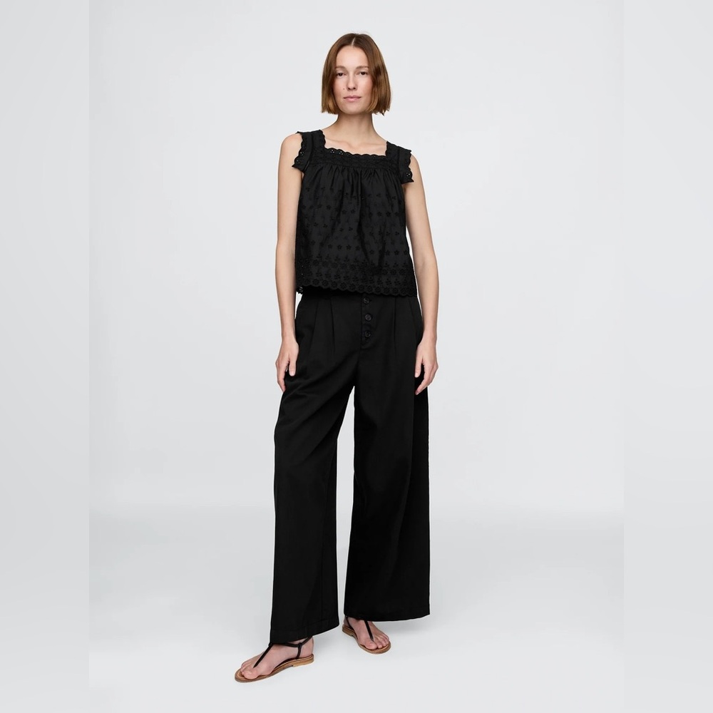 Wide Leg Black Women's Pants - Sleek Everyday Style